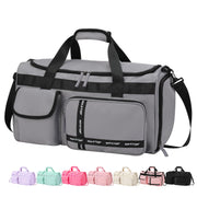 MAXTOP Gym Bag for Women Men Travel Duffle Bag Large Capacity Carry On Weekender Overnight Bag With Shoe Compartment Gym Tote Dry Wet Separation Duffel Bag for Travel