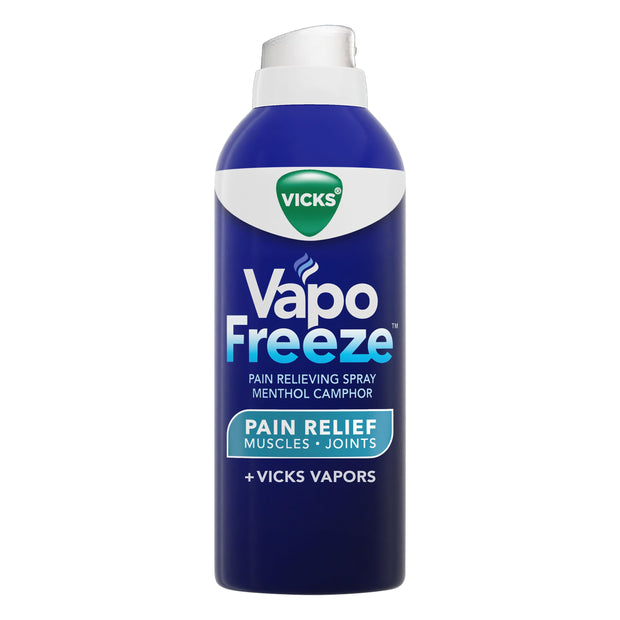 Vicks VapoFreeze Menthol Pain Relieving Spray 3oz, for Muscles & Joint Pain Associated with Arthritis, Simple Backaches, Strains, Sprains, Bruises, Vicks Vapors, Penetrating Formula