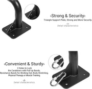 Wall Mounted Doorway Pull Up Bar, Heavy Duty Strength Training Pull-Up Bars for Doorframe, Support Beam or Joist Mount Thick Metal Sturdy Construction Support 500 lbs