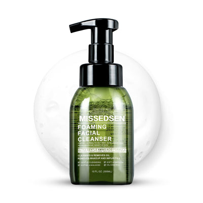 Face Wash for Acne, Oily & Sensitive Skin all Skin Types Oil Control and Hydrating Foaming cleanser No Fragrance/Dye/Soap (300ml/10oz)
