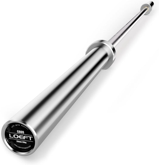 7ft Olympic Barbell, 45 lb Barbell for Powerlifting and Weightlifting, 2000 lbs Weight Capacity 215K PSI Weight Bar Fit 2" Weights for Squat, Bench Press, Deadlift