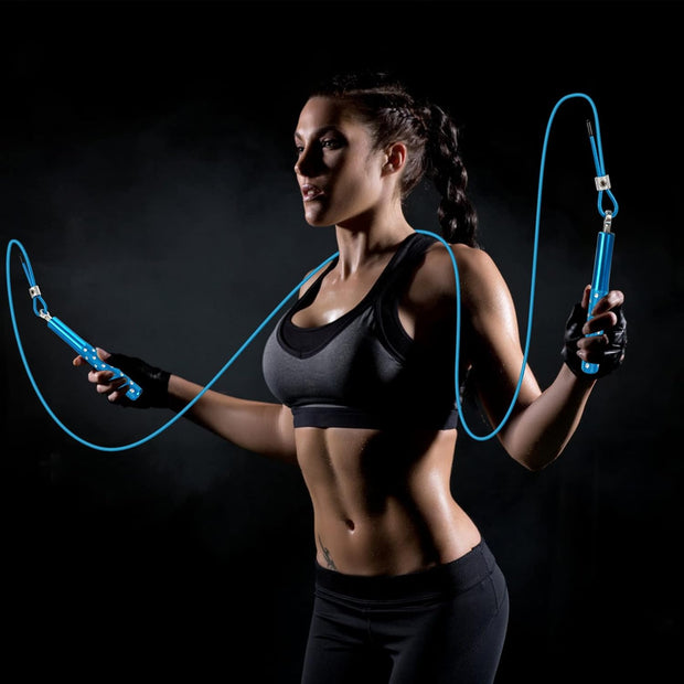 Jump Rope, Wastou Speed Jumping Rope for Training Fitness Exercise, Adjustable Adults Workout Skipping Rope for Men, Women, Kids, Girls