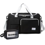 Small Gym Bag for Women, Travel Duffle Bag Carry On Weekender Bag with Shoe Compartment