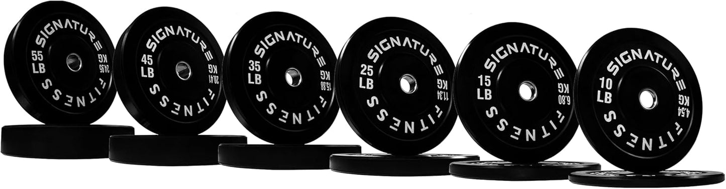 2" Olympic Bumper Plate Weight Plates with Steel Hub, 45LB, Pair