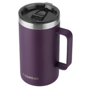 KXIAOCHEN 20oz Insulated Coffee Mug with Lid, Stainless Steel Coffee Cup, Double Wall Vacuum Coffee Tumbler with Handle, Premium Thermal Travel Coffee Mug (Navy Blue)