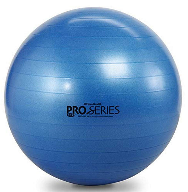 THERABAND Pro Series Exercise Ball, 26" Green Stability Trainer for 5'7"–6'1" Users, Anti-Burst Yoga & Pilates Ball, Balance & Core Trainer, For Athletes Fitness at Gym & Home