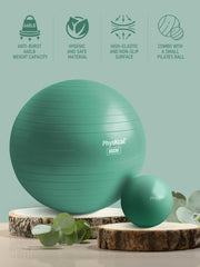Yoga Ball for Exercise, Pilates Set, 4 Sizes Fitness Ball for Workout, Birthing, Pregnancy, Physical Therapy- Pump Included
