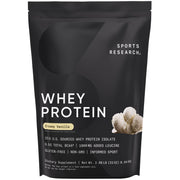 Sports Research Whey Protein Isolate - Sports Nutrition Protein Powder 25g per Scoop - 2lb Bag Whey Protein - Dutch Chocolate Bulk Protein Powder, 25 Servings