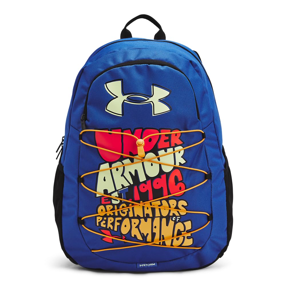 Under Armour Unisex-Adult Hustle Sport Backpack , Black (001)/Silver , One Size Fits All