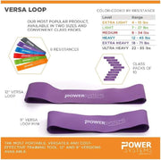 Power Systems Resistance Bands – Commercial Grade Exercise Loop Bands Kit for Working Out, Elastic Bands for Physical Therapy, Strength, Fitness Training at Home or Gym