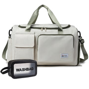 Small Gym Bag for Women, Travel Duffle Bag Carry On Weekender Bag with Shoe Compartment