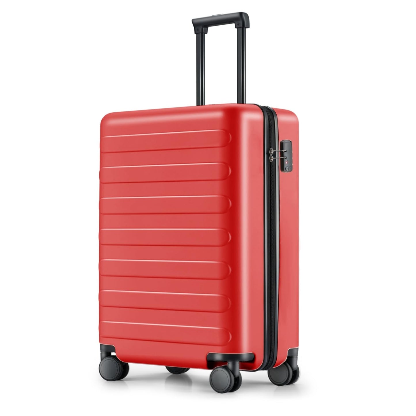 NINETYGO Carry On Luggage 22x14x9 Airline Approved, 20 Inch Luggage with Smooth Spinner Wheels, Lightweight, Hard Shell PC Suitcase Carry-On, Travel Luggage, TSA Approved (Pink, Rhine Basic)
