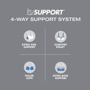 Playtex Women's Wireless Bra, 18 Hour Plus-Size T-Shirt Bras Available, Smoothing, Full Coverage, 4803, Single or 2-Pack