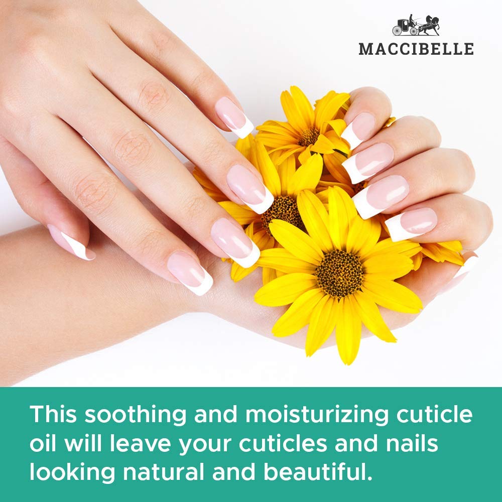 Maccibelle Cuticle Oil For Nails Refill size for Dry Cracked Cuticles (4 Ounce, Pineapple)