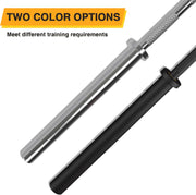 THUNDERBAY 7ft Olympic Bar for Weightlifting and Power Lifting, 2 Inch Barbell Bar 700LBS Weight Capacity for Squats, Deadlifts, Presses, Rows and Curls