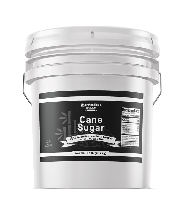 Unpretentious Cane Sugar, 1 Gallon Bucket, Kitchen Baking Staple, Granulated