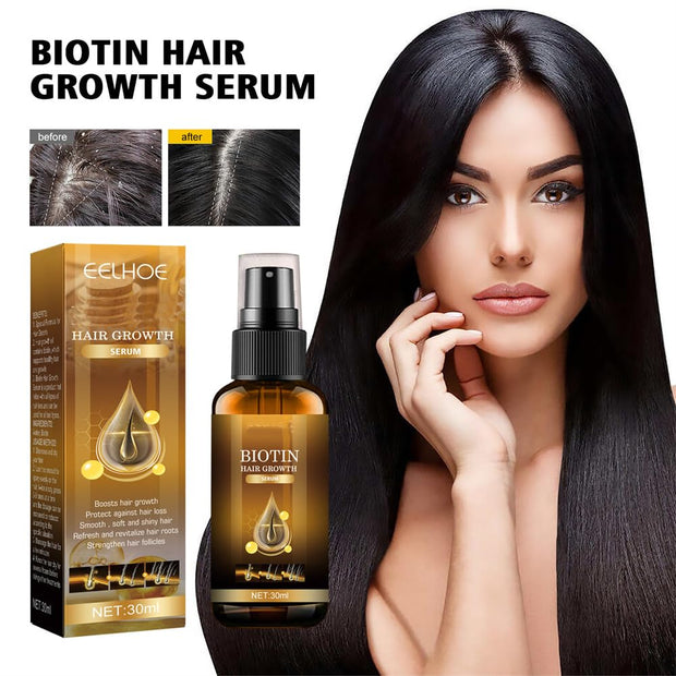 Moonbiffy Biotin Premium Hair Growth Serum for Thicker, Longer & Stronger Hair (2PCS)