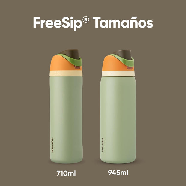 Owala FreeSip Insulated Stainless Steel Water Bottle with Straw, BPA-Free Sports Water Bottle, Great for Travel, 24 Oz, Camo Cool
