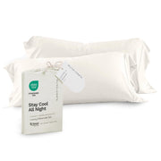 Olive + Crate Tencel Eucalyptus Pillowcases - 100% Tencel Lyocell Cooling Pillow Cases for Hot Sleepers - Hypoallergenic, Moisture-Wicking, Silk Alternative, Vegan - King Size Set of 2 [Moss]