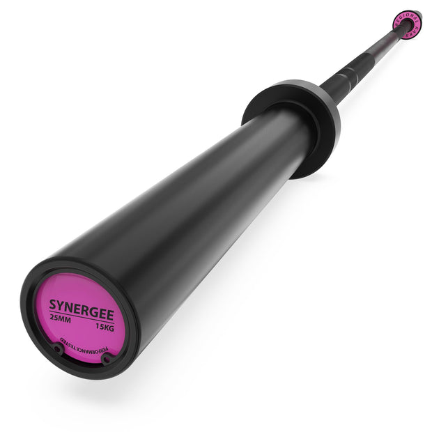 Synergee Regional Olympic 20kg Men’s and 15kg Women’s Hard Chrome & Black Phosphate Barbells. Rated 1500lbs for Weightlifting and Powerlifting.