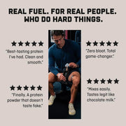 Jocko Fuel Mölk Whey Protein Powder 22g Protein - Low Sugar Monk Fruit Blend - Muscle Recovery & Growth, Packaging May Vary (26 Servings, Chocolate Milkshake)