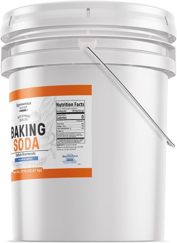 Unpretentious Baker Baking Soda, Cooking, Baking, Cleaning, 5 Gallon Bucket (800 Ounce)