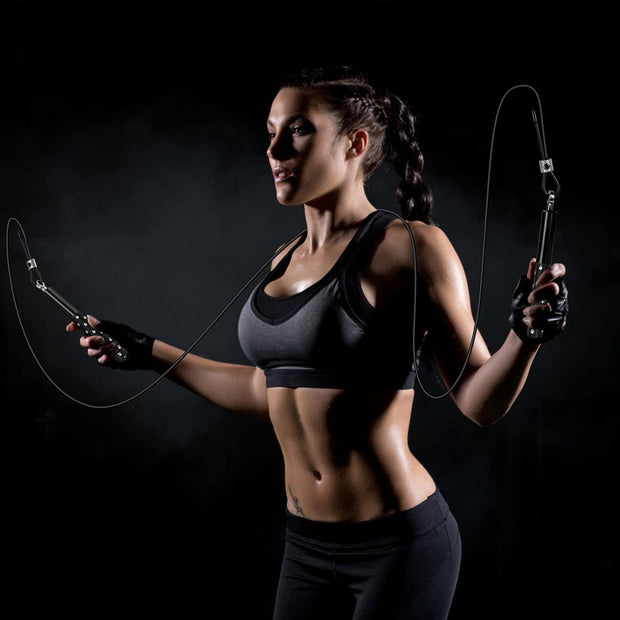 Jump Rope, Wastou Speed Jumping Rope for Training Fitness Exercise, Adjustable Adults Workout Skipping Rope for Men, Women, Kids, Girls