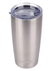 SUNWILL Travel Coffee Tumbler 20 oz, Insulated Mug with Lid, Stainless Steel Cup for Outdoor, Powder Coated Navy