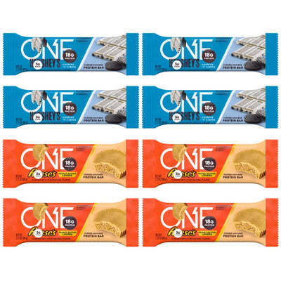 Protein Bar Variety Pack, 2.12 Oz Bars, Gluten-Free Protein Bar with High Protein (18-20g) and Low Sugar (1g) 8 Pack (8 Pack, 2 Flavor)