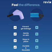 REVIX Shoulder Ice Pack Wrap for Rotator Cuff and Arm, Reusable Gel Cold Wrap with Compression for Targeted Area, Soothing Discomfort & Fatigue, Easy to Put On & Take Off, Flexible Fit for Men & Women