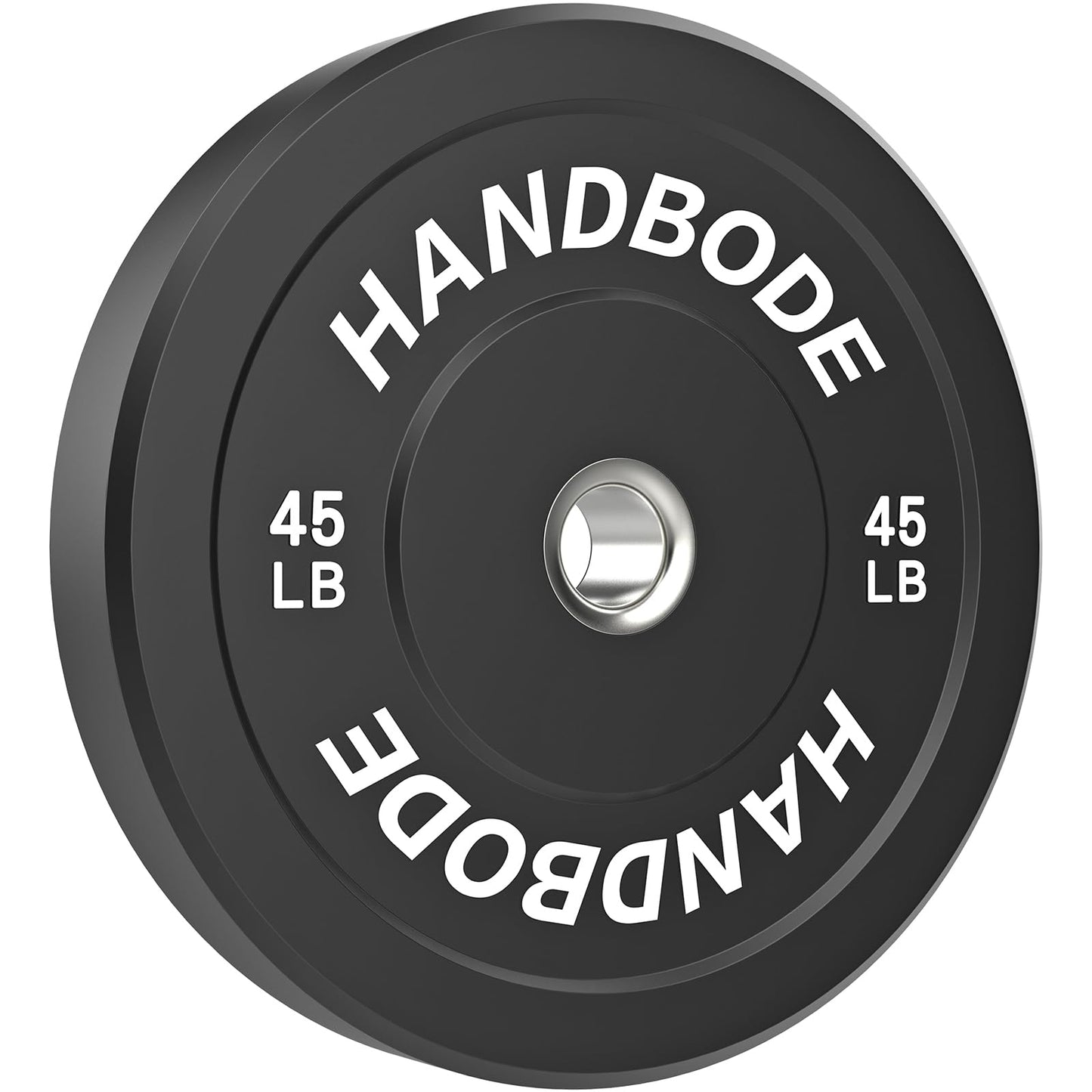 Bumper Plates 2 - Inch Olympic Weight Plate Set for Barbell, 10-55 lb Rubber Weights Sets for Home Gym, Strength Training Plate, Weight Lifting, Black