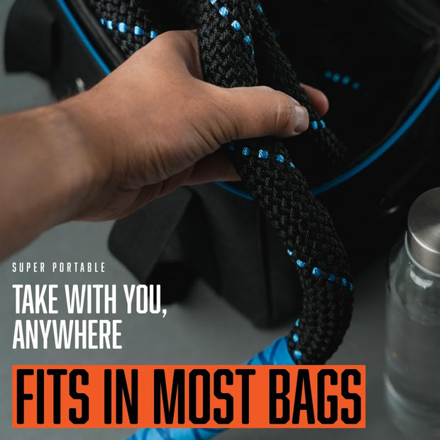 Weighted Jump Rope - 2.9lbs, 9.9 Feet Long Jump Ropes for Fitness, Home Workout Rope, Skipping Rope for Exercise, Total Body Workout Equipment, Durable Jumping Rope by Fitby