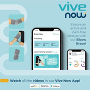 Vive Elbow Brace - Tennis Compression Sleeve - Wrap for Golfers, Bursitis, Left or Right Arm - Tendonitis Support Strap for Golf, Men and Women - Epicondylitis and Sports Recovery