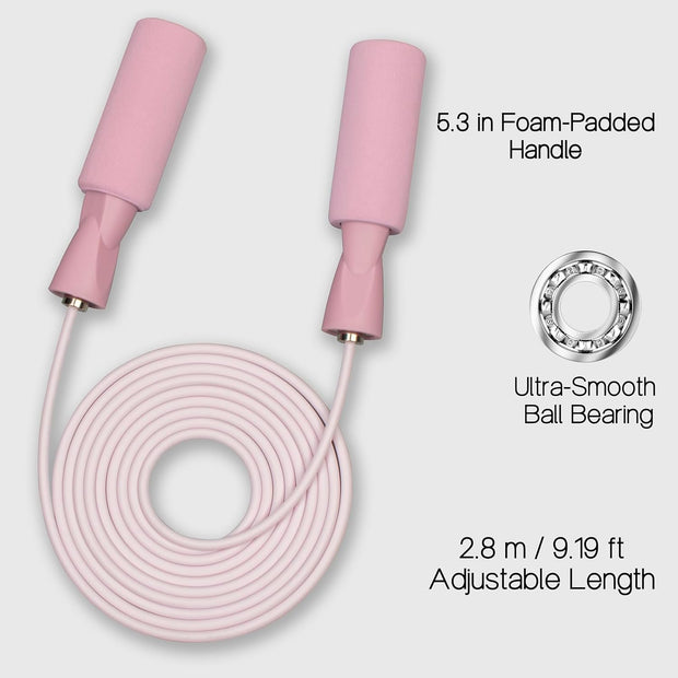 Jump Rope for Fitness Adjustable Rope for Men, Women, and Kids Ideal for Cardio and Training Workouts