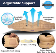 Wonder Care Neck Brace for Sleeping Cervical Collar Adjustable Neck Support Brace Relief Cervical Spine Pressure Ideal for Travel, Office Workers & Neck Injury Recovery, X-Large