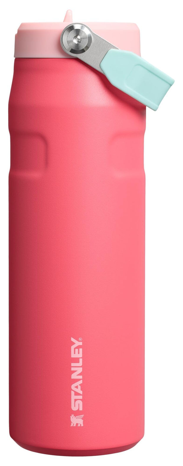 Stanley IceFlow Flip Straw 2.0 Water Bottle 24 oz | Built-In Straw for Travel and Sports | Lightweight and Leak Resistant | Insulated Stainless Steel | BPA-Free | Pink Mesa