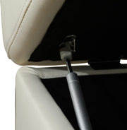 Sectional Couch 103.5" L Shaped Couch Comfy Futon Bed Upholstered Faux Leather 3 Pieces Living Room Furniture Sets with Ottoman and High Density Sponges for Living Room, White