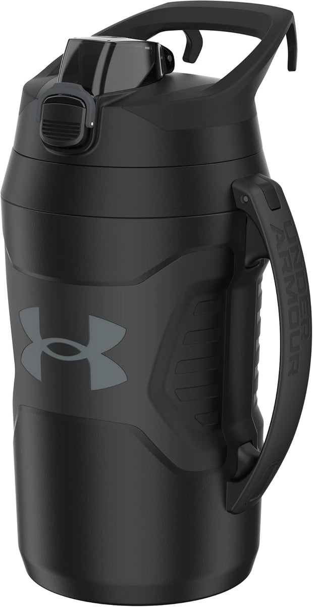 Under Armour Half Gallon Water Bottle Insulated, 64oz Insulated Water Bottle with Handle, Sports Water Jug, Fence Hook, Leak Resistant, for Baseball, Football & More