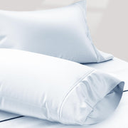 TEXAS LINEN CO. 100% Egyptian Cotton Sheets King Size Set - 1200 Thread Count Egyptian Cotton Luxury Sheets King Size, 17" Deep Pocket, Soft, Cooling Sateen Weave Hotel Quality Bedding Set - White