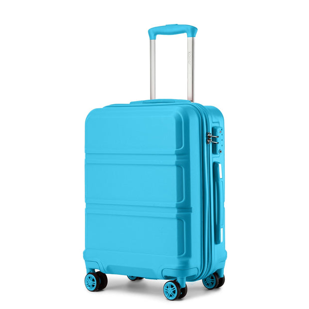 Kono 3 Piece Luggage Sets Expandable(only 28") Lightweight with Spinner Wheels TSA Lock Hardside Travel Rolling Suitcases 20in 24in 28in Carry on Pink