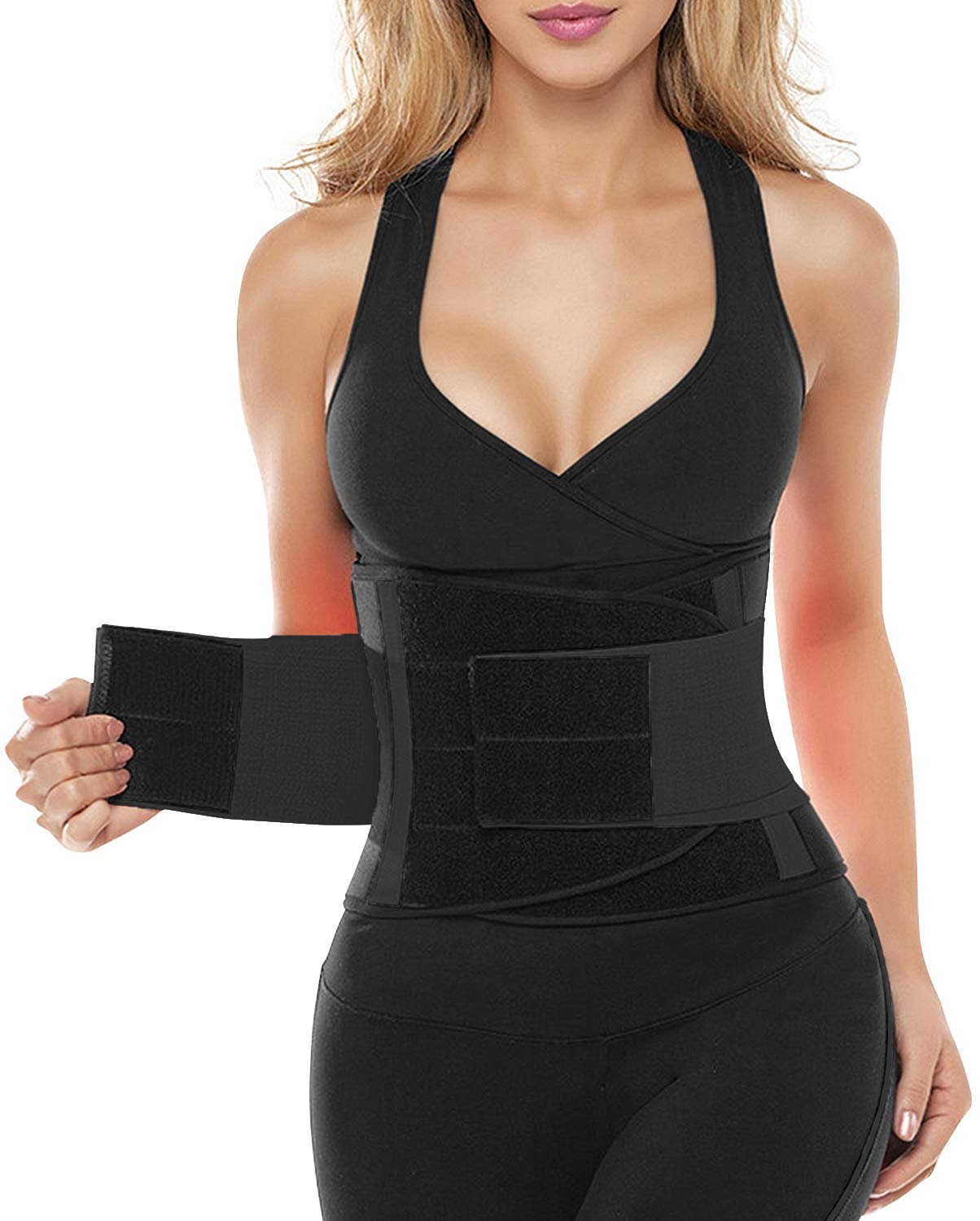 SHAPERX Women Waist Trainer Eraser Belt Tummy Control Waist Trimmer Slimming Belly Band Shaper