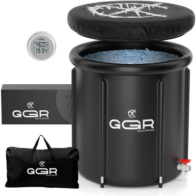 Premium Ice Bath Tub for Cold Plunge 90/XL Gallon Multilayer Portable and for Home Use| Ice Pod with Thermometer and Timer,Cold Plunge Tub for Athletes and Elderly Durable, Easy to Set Up