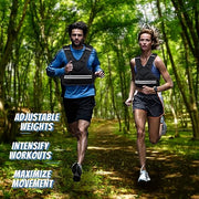 JoyPlus Adjustable Weight Vest,Strength Training Running Vest, Workout Equipment, Sport Exercise, Fitness, Weight Loss for Men 12LB, Women 8LB, Velcro or Buckle