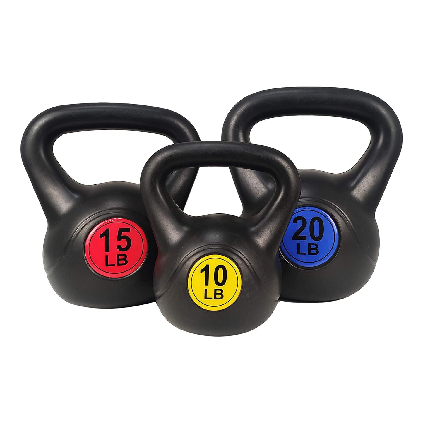 BalanceFrom Wide Grip Kettlebell Exercise Fitness Weight Set, Multiple Sizes