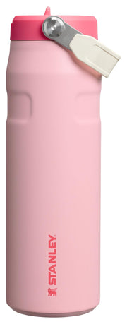 Stanley IceFlow Flip Straw 2.0 Water Bottle 24 oz | Built-In Straw for Travel and Sports | Lightweight and Leak Resistant | Insulated Stainless Steel | BPA-Free | Pink Mesa