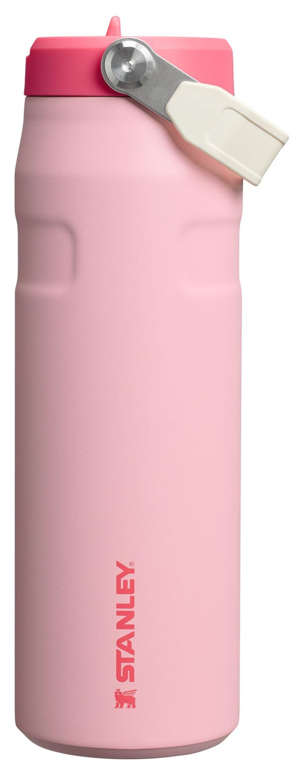 Stanley IceFlow Flip Straw 2.0 Water Bottle 24 oz | Built-In Straw for Travel and Sports | Lightweight and Leak Resistant | Insulated Stainless Steel | BPA-Free | Pink Mesa