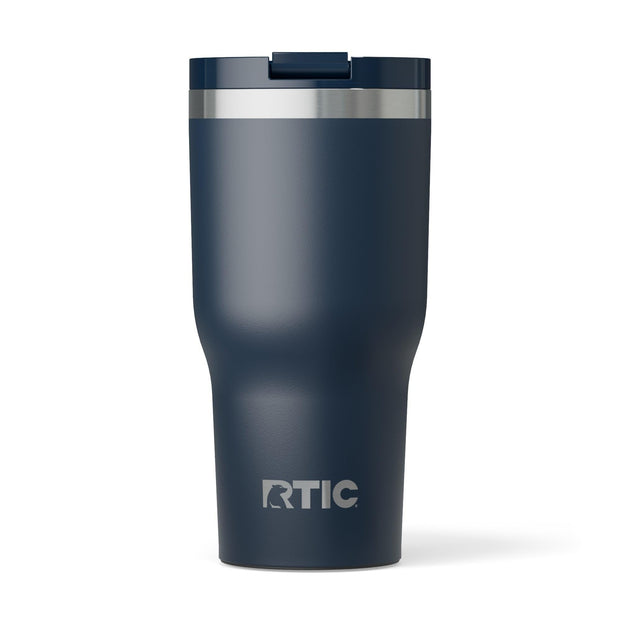 RTIC 30oz Essential Tumbler with Lid, Insulated, Stainless Steel, Metal, Double Wall Vacuum-Insulation, Ceramic Lined, Travel Cup for Iced Coffee, Tea, Hot and Cold Drink, Graphite