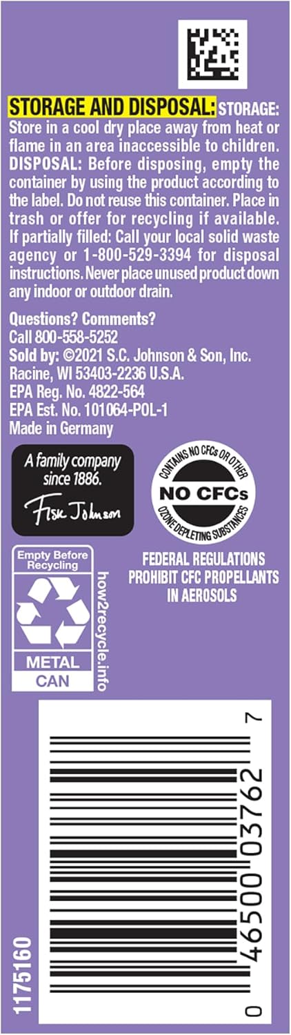 OFF! Clean Feel Insect Repellent Aerosol with 20% Picaridin, Bug Spray with Long Lasting Protection from Mosquitoes, Feels Good on Skin, 5 oz