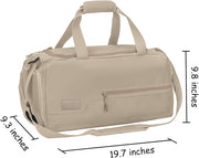 Water Resistant Sports Gym Travel Weekender Duffel Bag with Shoe Compartment