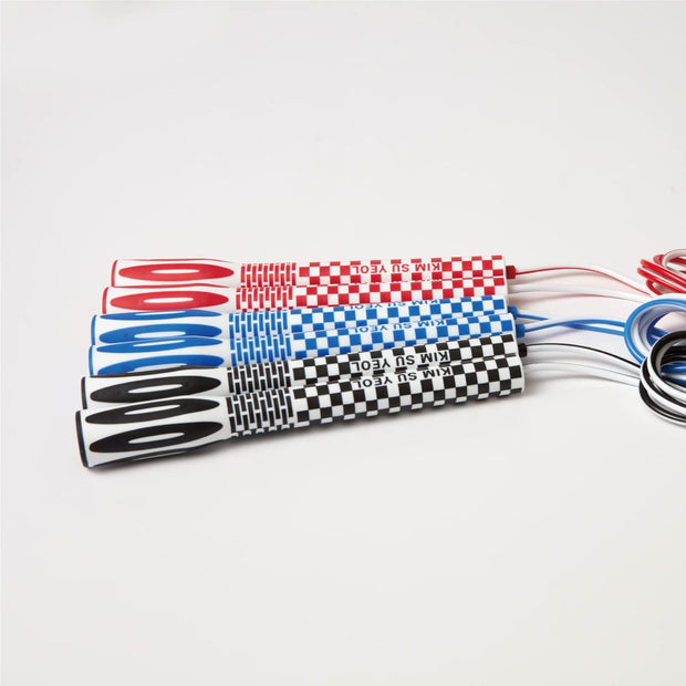 Skipping Jump Rope for Fitness Workout - Light Weight, Adjustable, Tangle Free, Excellent line control for Cardio Boxing, CrossFit, Training Exercise All Ages and Gender ( Special Luxury, KA-220, Made in Korea)